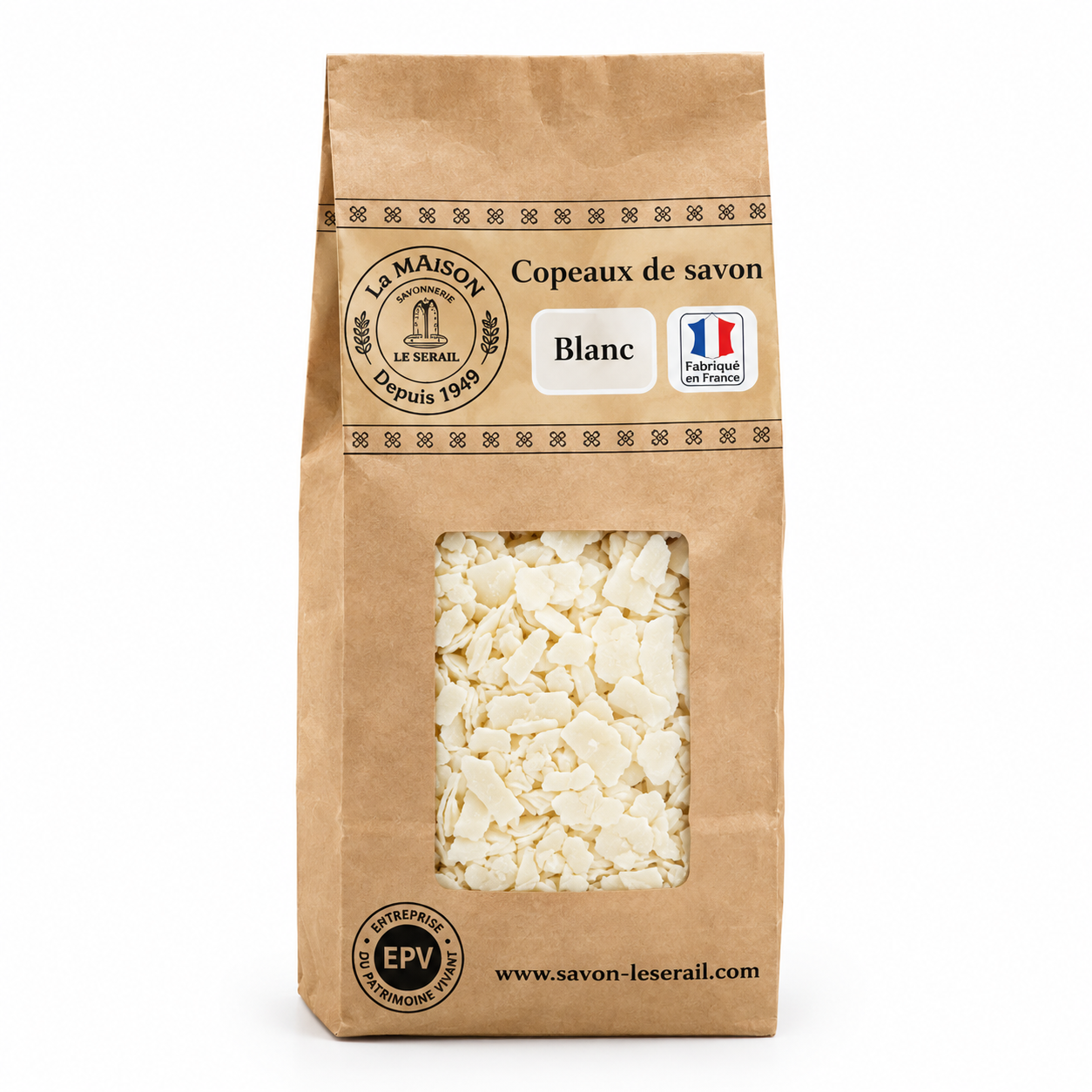 Sachet de copeaux de savon de Marseille Naturel